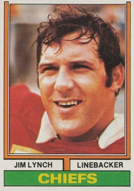 1974 Topps Jim Lynch #167 Football Card
