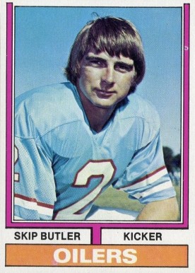 1974 Topps Skip Butler #458 Football Card