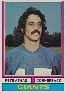 1974 Topps Pete Athas #494 Football Card
