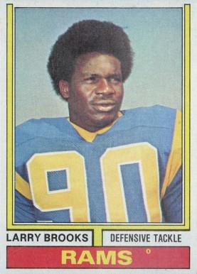 1974 Topps Larry Brooks #493 Football Card