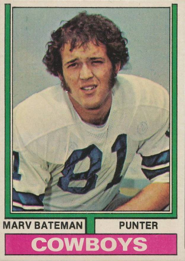1974 Topps Marv Bateman #413 Football Card