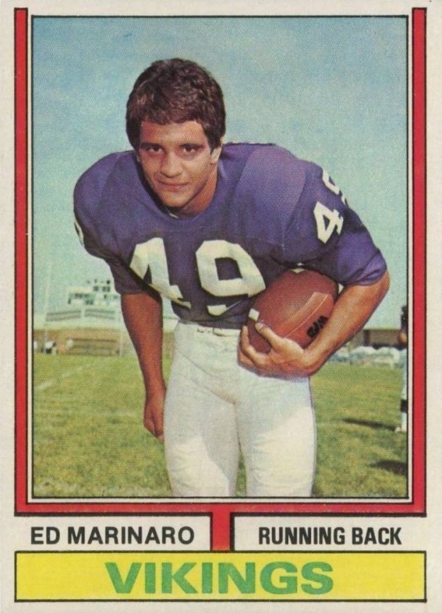 1974 Topps Ed Marinaro #189 Football Card
