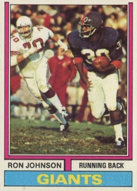 1974 Topps Ron Johnson #180 Football Card