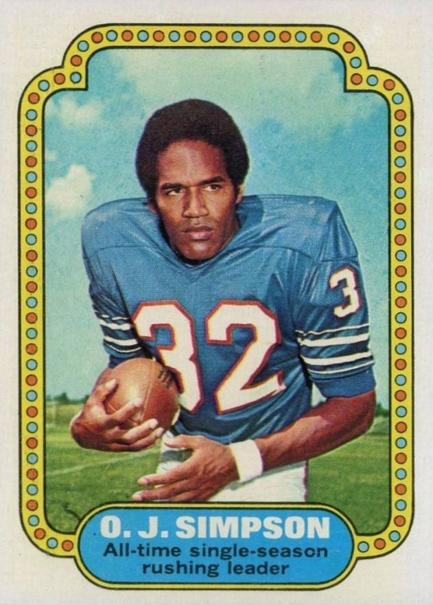 1974 Topps O.J. Simpson #1 Football Card