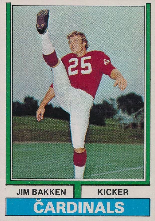 1974 Topps Jim Bakken #60 Football Card