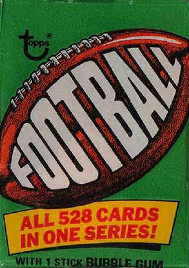 1974 Topps Wax Pack #WP Football Card