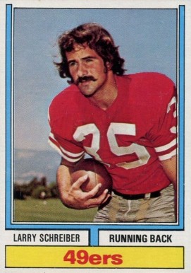 1974 Topps Larry Schreiber #517 Football Card