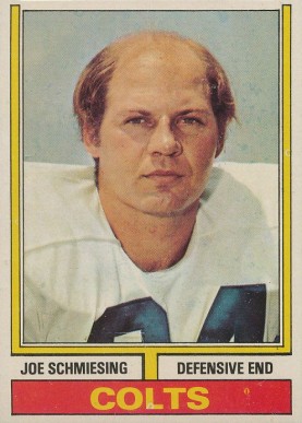 1974 Topps Joe Schmiesing #499 Football Card
