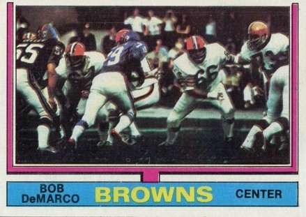 1974 Topps Bob Demarco #491 Football Card