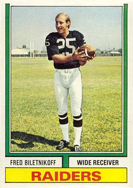 1974 Topps Fred Biletnikoff #490 Football Card