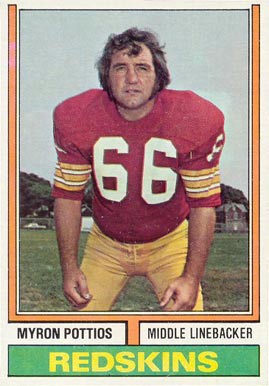 1974 Topps Myron Pottios #484 Football Card
