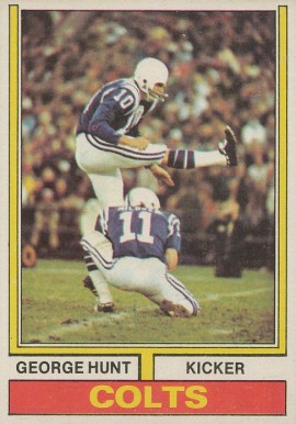 1974 Topps George Hunt #482 Football Card