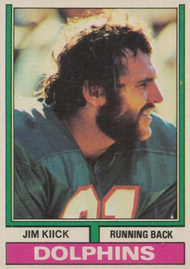 1974 Topps Jim Kiick #479 Football Card
