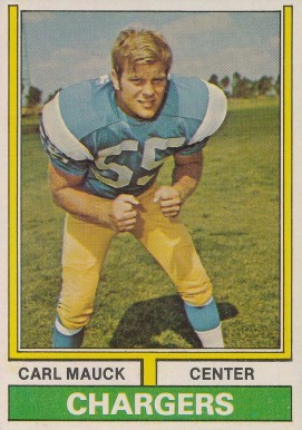 1974 Topps Carl Mauck #477 Football Card