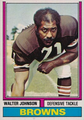 1974 Topps Walter Johnson #448 Football Card