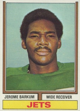 1974 Topps Jerome Barkum #253 Football Card