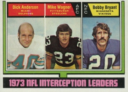 1974 Topps Interception Leaders #332 Football Card