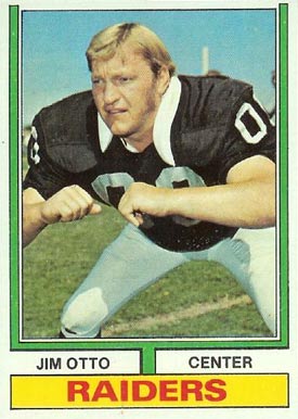 1974 Topps Jim Otto #409 Football Card