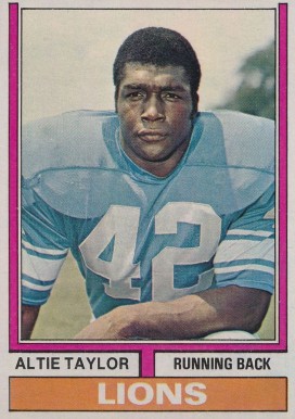 1974 Topps Altie Taylor #412 Football Card