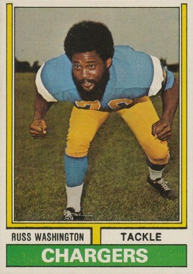 1974 Topps Russ Washington #416 Football Card