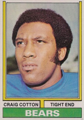 1974 Topps Craig Cotton #418 Football Card