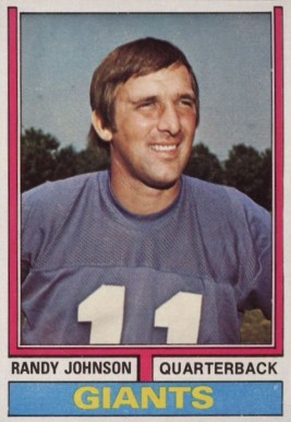 1974 Topps Randy Johnson #419 Football Card