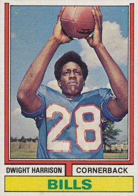 1974 Topps Dwight Harrison #399 Football Card