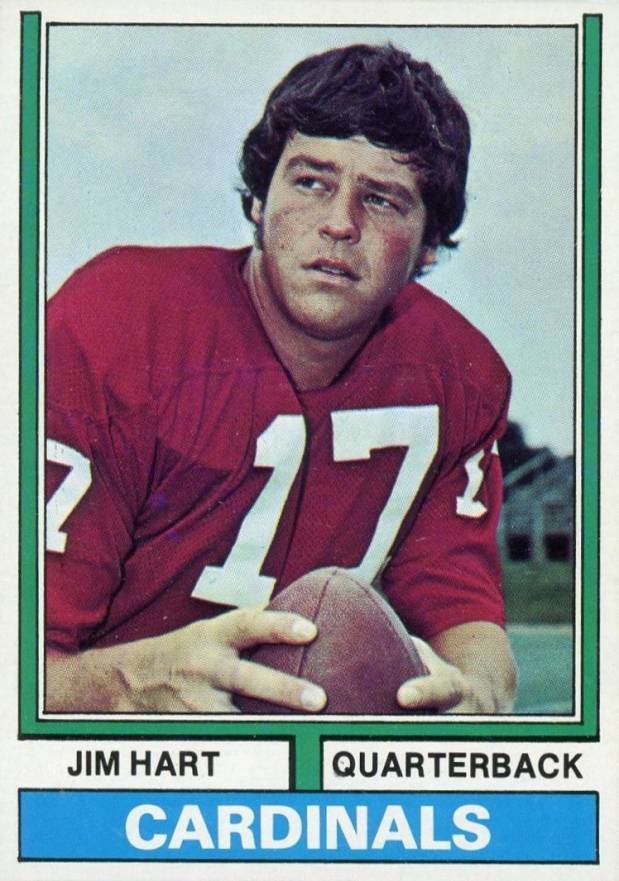 1974 Topps Jim Hart #395 Football Card