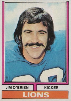 1974 Topps Jim O'Brien #386 Football Card