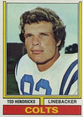1974 Topps Ted Hendricks #385 Football Card
