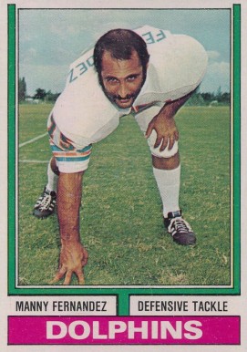 1974 Topps Manny Fernandez #365 Football Card