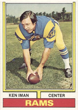 1974 Topps Ken Iman #343 Football Card