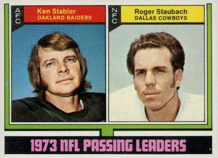 1974 Topps 1973 NFL Passing Leaders #329 Football Card