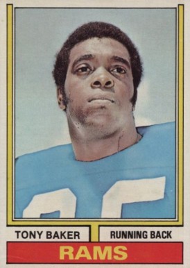 1974 Topps Tony Baker #311 Football Card