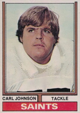 1974 Topps Carl Johnson #308 Football Card