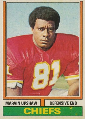 1974 Topps Marvin Upshaw #297 Football Card