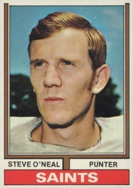 1974 Topps Steve O'Neal #282 Football Card