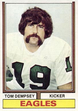 1974 Topps Tom Dempsey #270 Football Card