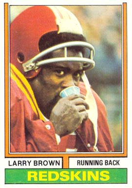1974 Topps Larry Brown #260 Football Card
