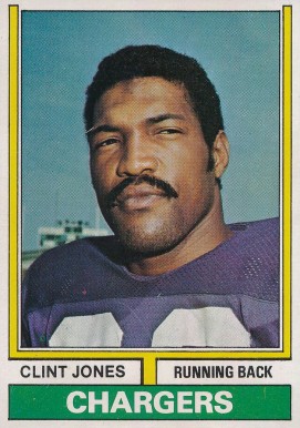1974 Topps Clint Jones #254 Football Card