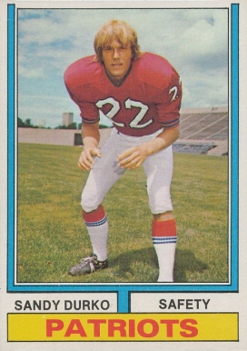 1974 Topps Sandy Durko #247 Football Card