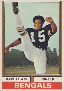 1974 Topps Dave Lewis #236 Football Card
