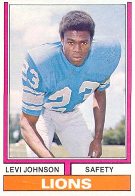1974 Topps Levi Johnson #224 Football Card