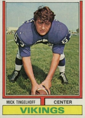 1974 Topps Mick Tingelhoff #214 Football Card