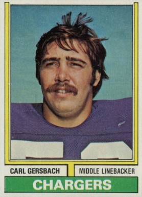 1974 Topps Carl Gersbach #202 Football Card