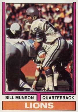 1974 Topps Bill Munson #173 Football Card