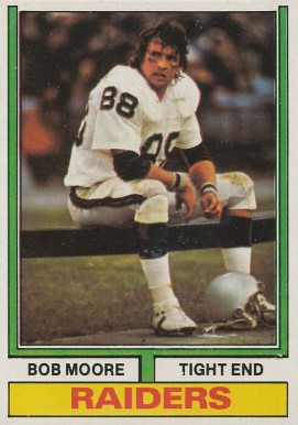 1974 Topps Bob Moore #168 Football Card