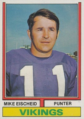 1974 Topps Mike Eischeid #163 Football Card