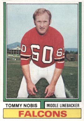 1974 Topps Tommy Nobis #160 Football Card