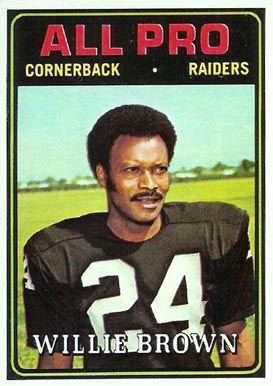 1974 Topps Willie Brown #141 Football Card